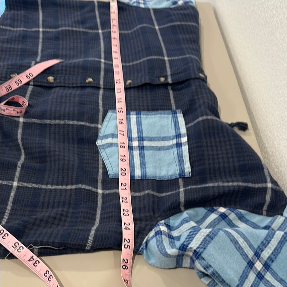 SO Flannel Hoodie Blue - Picture 9 of 10